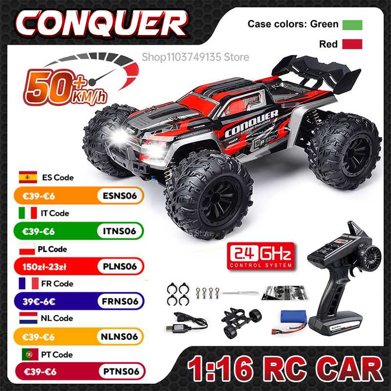 Rc Hobby Grade Truck - WLtoys 1:16 スケール大型 RC カー 50