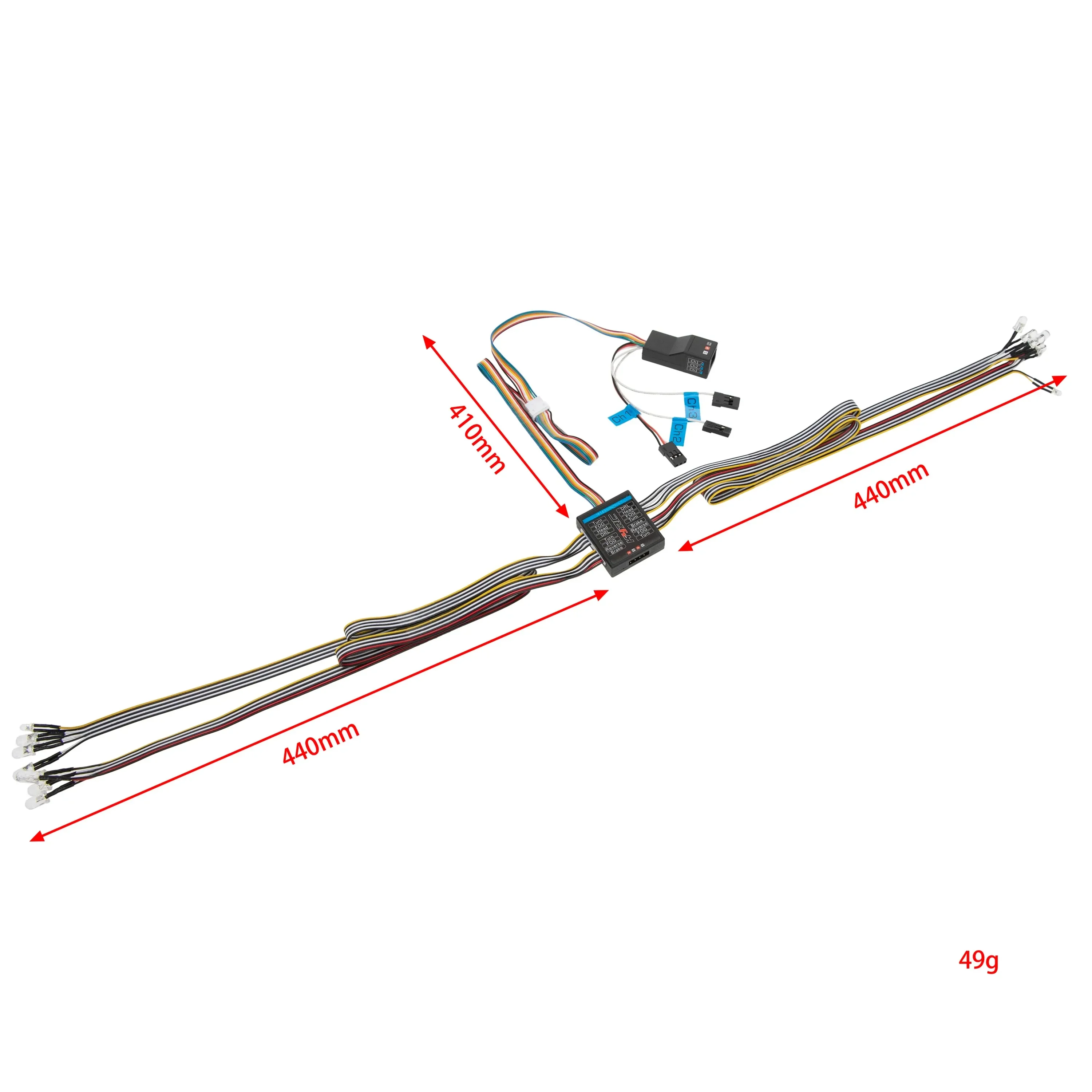 RC カー 1/8 1/10 RC カー 14 LED ライ - Rc Hobby Toucan のレビューと価格