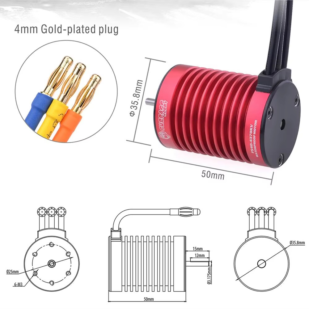 Surpass Hobby KK 防水 F540 4370K - Rc Hobby Motor のレビューと価格