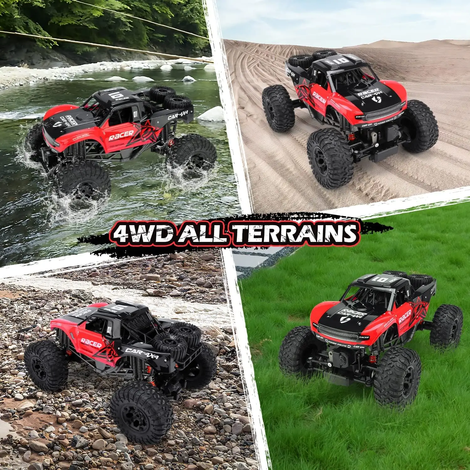 RCトラック 4x4 オフロード 防水 - 1:12スケール - Rc Hobby Grade Truck のレビューと価格